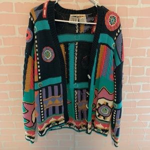 Colorful vintage cardigan